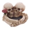 Deco asbak met 2 schedels