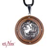 etNox hanger slangen rvs met hout
