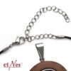etNox hanger pentagram rvs met hout