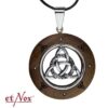 etNox hanger triquetra rvs met hout